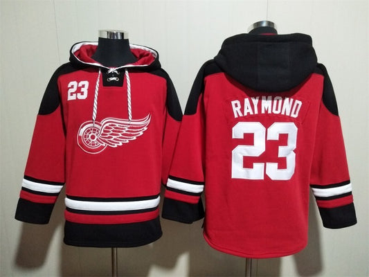 Detroit Red Wings #23 Lucas Raymond Style 3