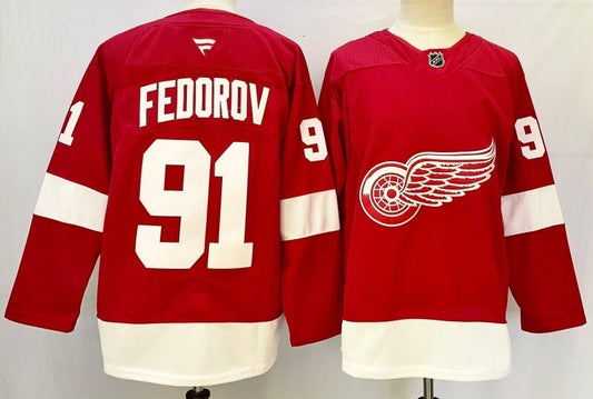 Detroit Red Wings #91 Sergei Fedoro