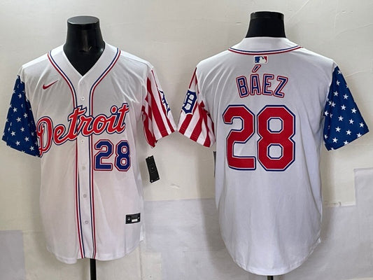 Detroit Tigers #28 Javier Baez Tigers Adult Style 1