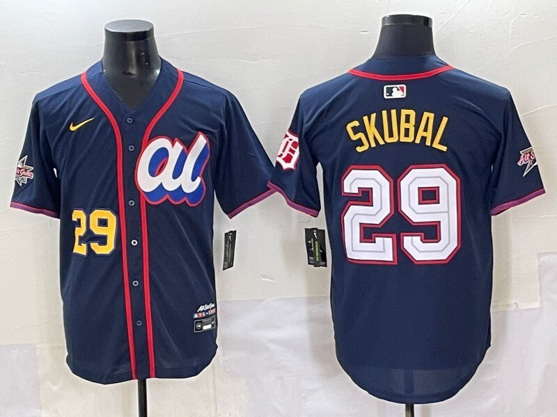 Detroit Tigers #29 Tarik Skubal Tigers 25 All-Star Style 1