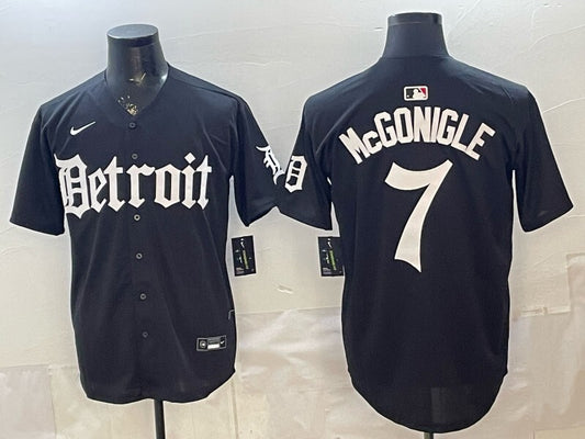 Detroit Tigers #7 Kevin McGonigle Black 'Motor Gothic Edition' Vapor Premier Limited