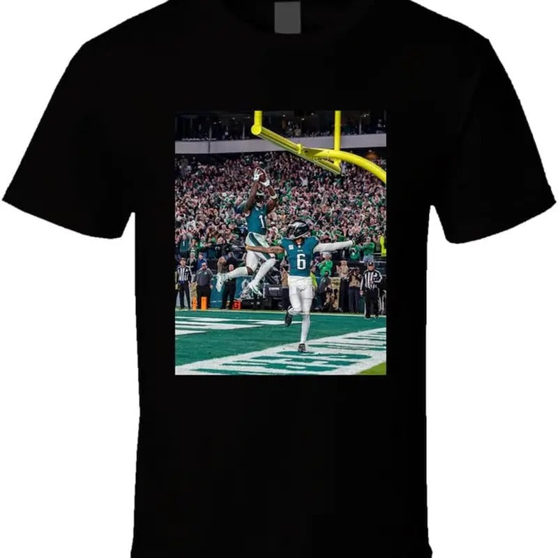 Devonta Smith Aj Brown Dunk Celebration T Shirt Hoodie, Sweatshirt | InkThreadWorks.com