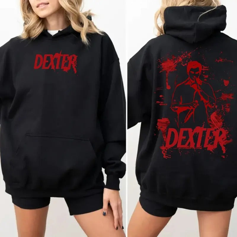 Dexter He's Got A Way With Murder Sweatshirt, Dexter Morgan Shirt 2 Sides, Unisex T Shirt Hoodie, Unisex Sweater Pullover...