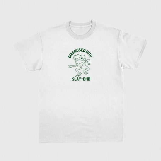 Diagnosed with slay- dhd Unisex Heavy Cotton Tee Hoodie, Sweatshirt | InkThreadWorks.com