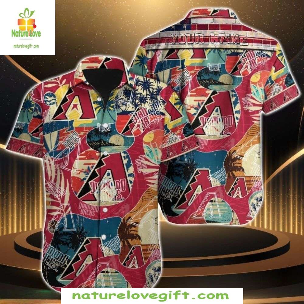 Arizona Diamondbacks MLB Hawaiian Shirt Tropical Baseball Apparel