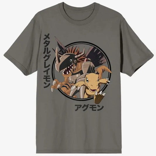 Digimon Agumon & MetalGreymon T-Shirt Sweatshirt, Hoodie, Comfort Colors | InkThreadWorks.com