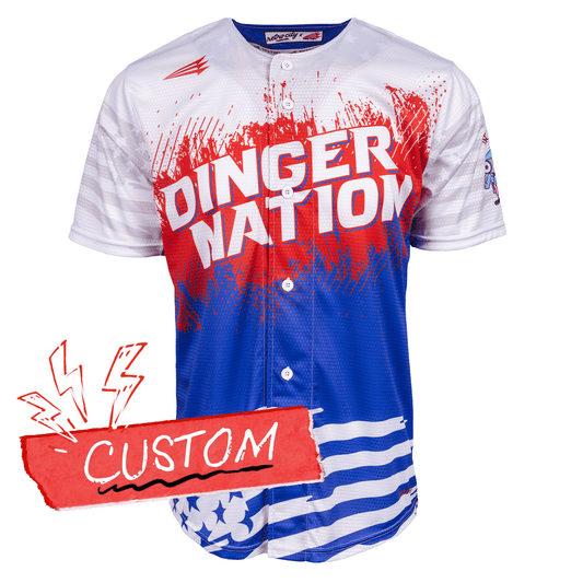 Dinger Nation Lifestyle Baseball Jersey *CUSTOM*