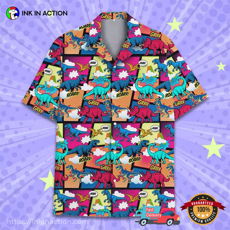 Dinosaurs Roar Hawaiian Shirt