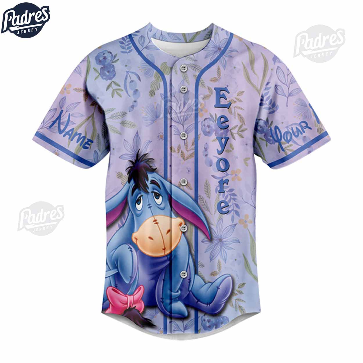 Disney Eeyore The Childhood Tour Custom Baseball Jersey - Padres Jersey Oasis: Elevate Your Baseball Style Game