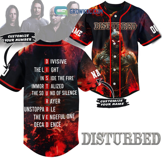 Disturbed All Hit Song Personalized Baseball Jersey