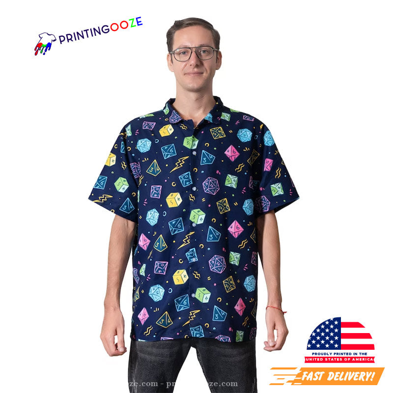 DnD Hawaiian Shirt, Dungeon and dragon gift