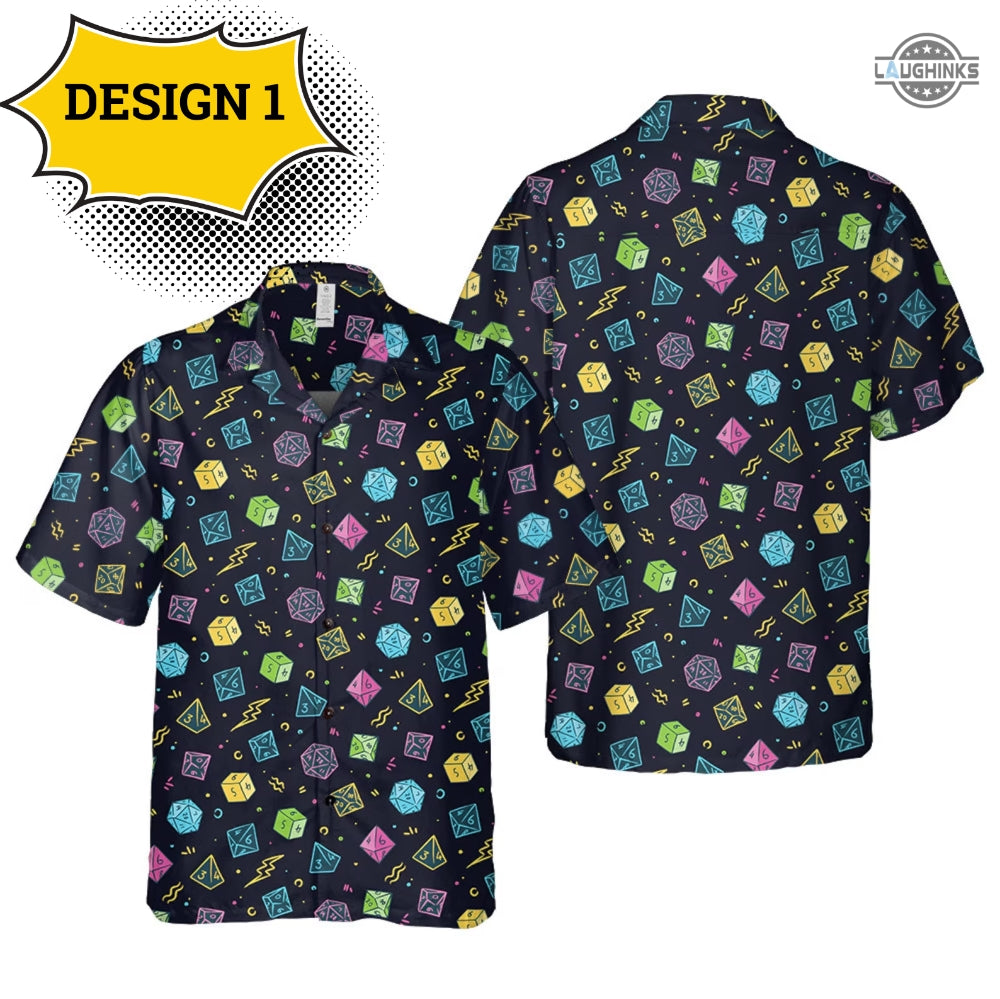 Dnd Hawaiian Shirt And Shorts Dnd Button Up Shirt Dice Game Dungeons And Dragons Aloha Shirts D And D Maps Dungeon Master Dice 20 Gift