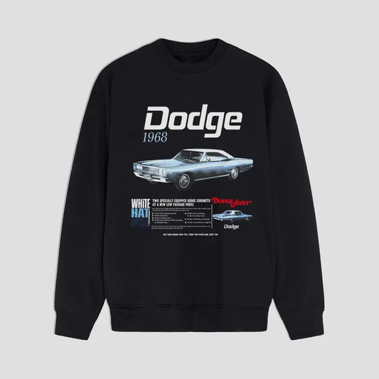 Dodge Charger 1968 Sweatshirt Classic Muscle Car Legend Car Menswear