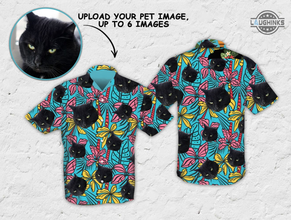 Dog Hawaiian Shirt Custom Aloha Shirts Hawaiian Shirt With Cat Face Custom Hawaiian Shirt With Dog Face Custom Face Hawaiian Shirt And Shorts Custom Pet Portrait NEW