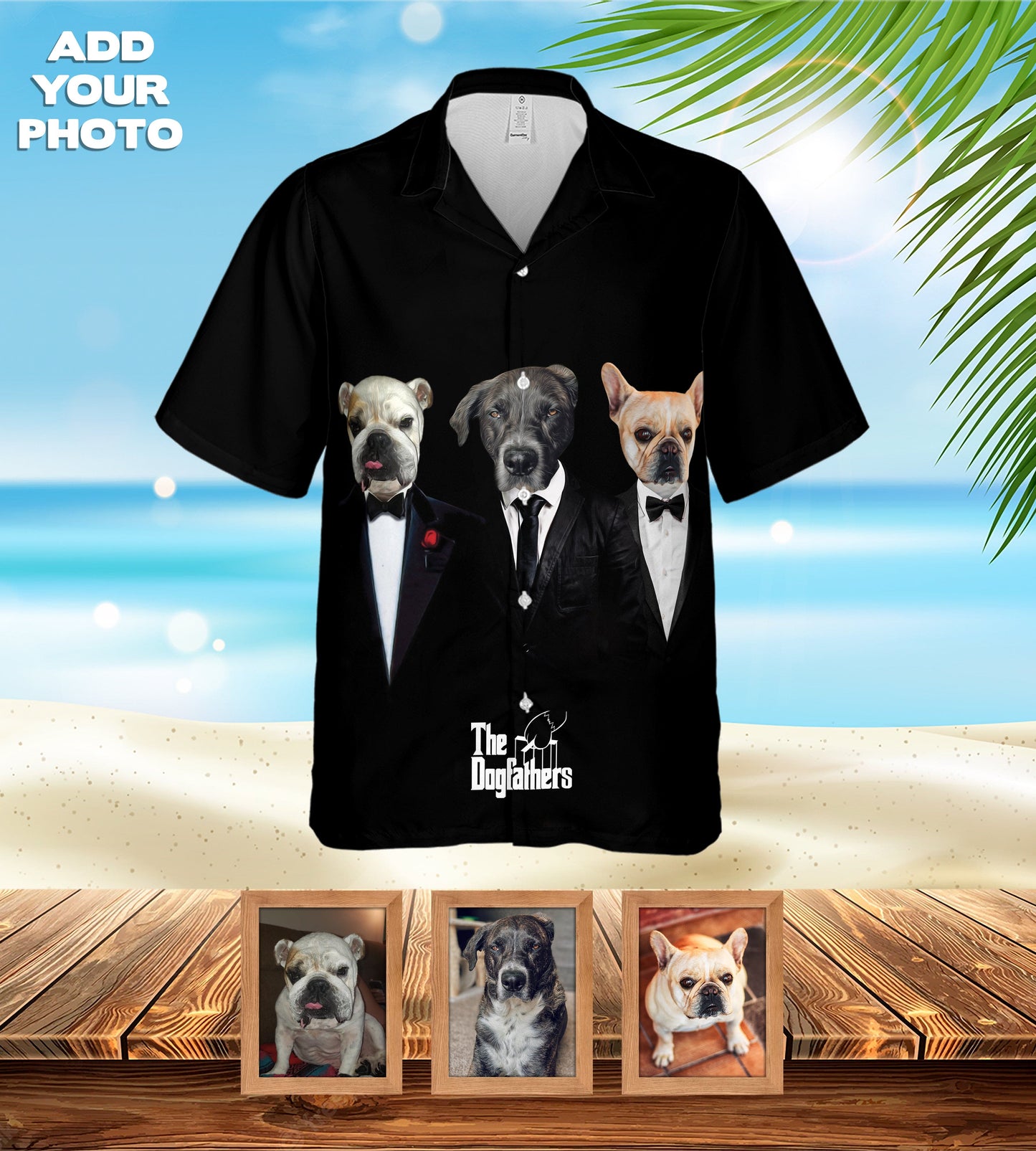 Custom Hawaiian Shirt (The Dogfathers: 1-4 Pets)
