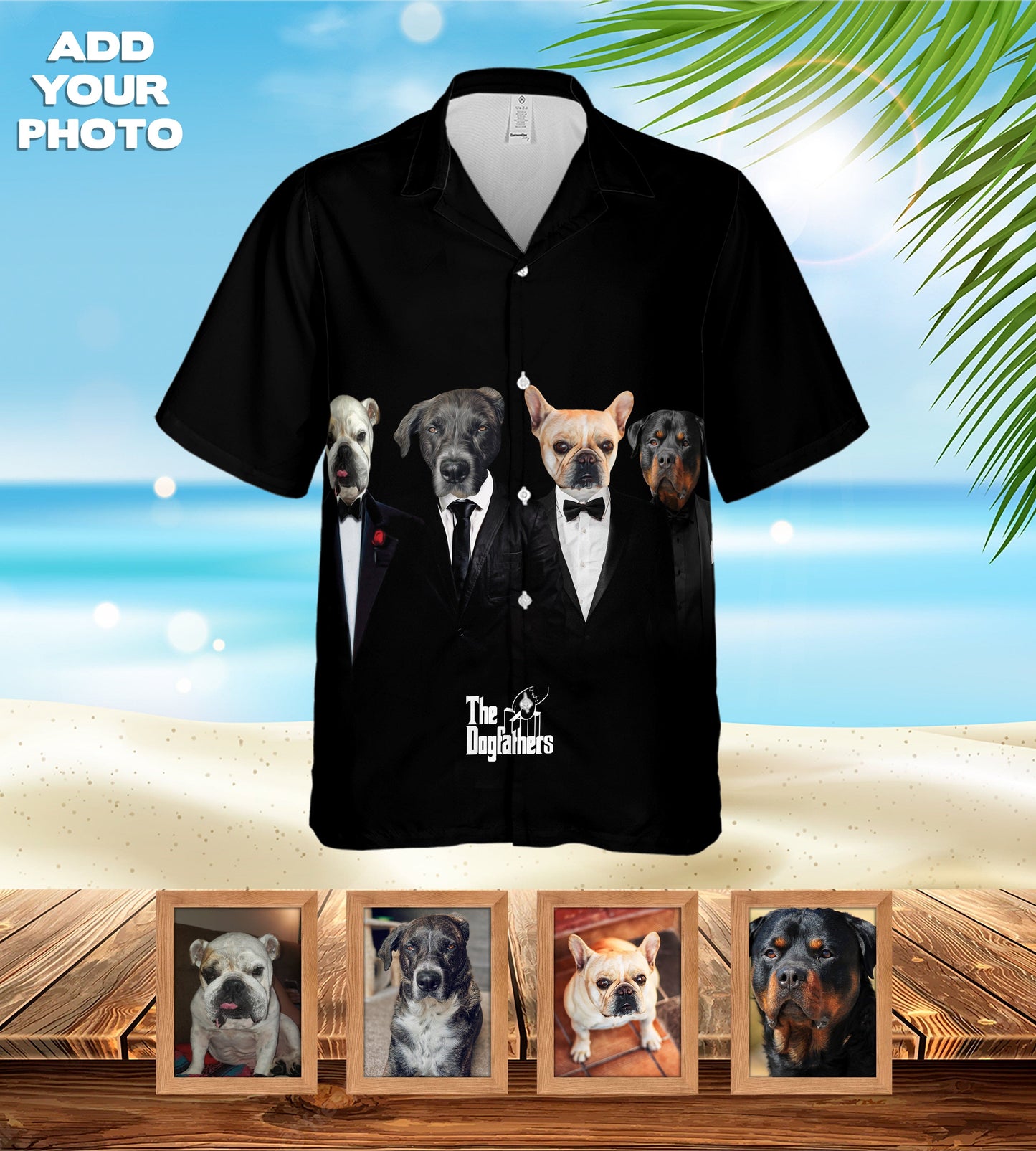 Custom Hawaiian Shirt (The Dogfathers: 1-4 Pets)