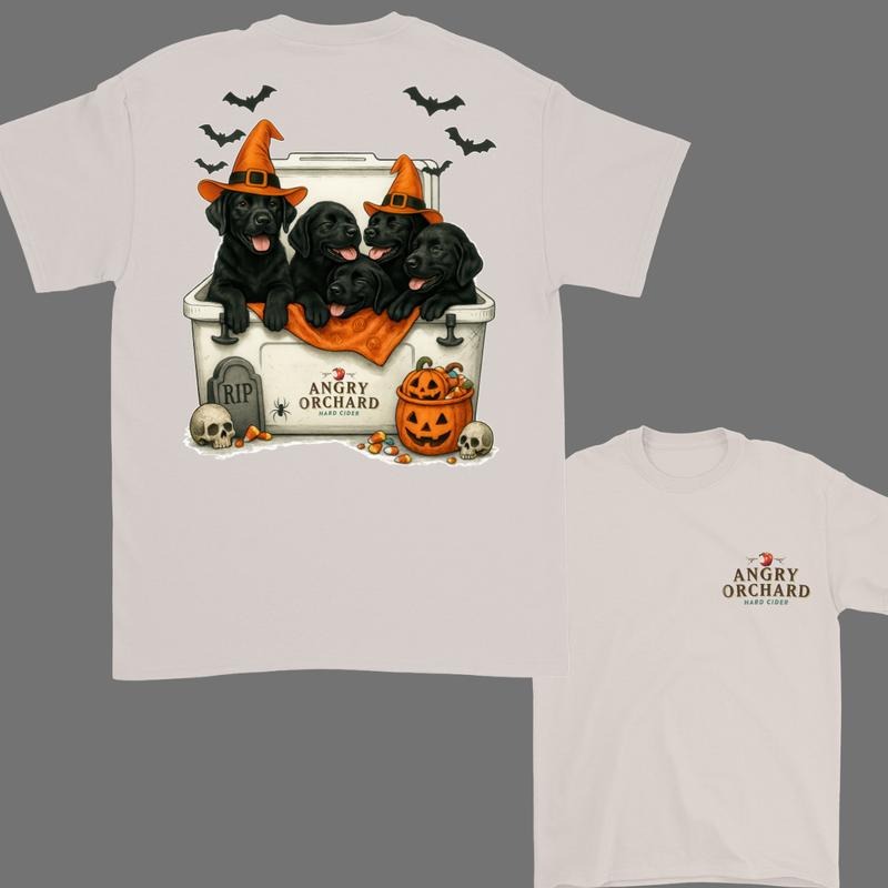 Dogs Beer Tees, Halloween T-Shirt Black Labrador T-shirt, Halloween Cute Dog Trendy Shirt, Perfect Beer And Dog T-shirt...