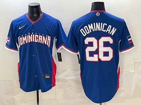 Dominican Republic Baseball #26 Dominican Royal 2026 World Baseball Classic 26 World Cup