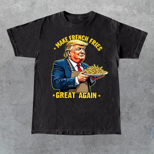 Donald-Trump-2024-french-fry-make-french-fries-great-again-t-shirt, Gift for Fan, Gift for Her, Gift for Him