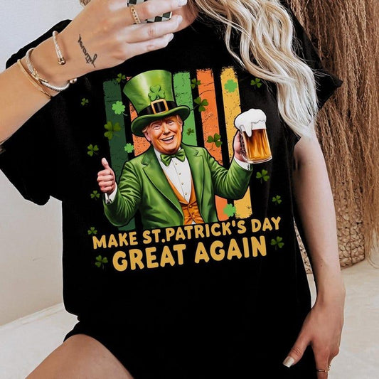 Donald Trump Beer Make St Patricks Day Great Again shirt Trump Funny St Patricks Day Shirt St Paddys Day Trump Drinking...