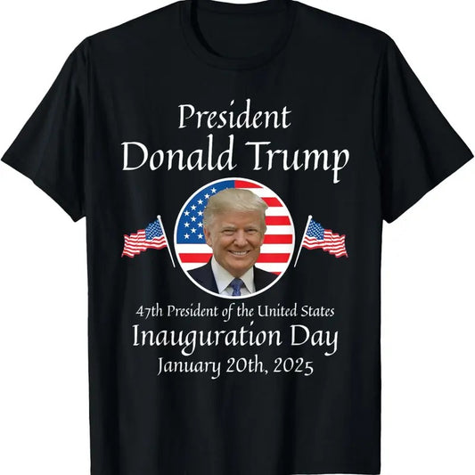 Donald Trump Inauguration Day 2025 47th USA President T-Shirt Hoodie, Sweatshirt | InkThreadWorks.com