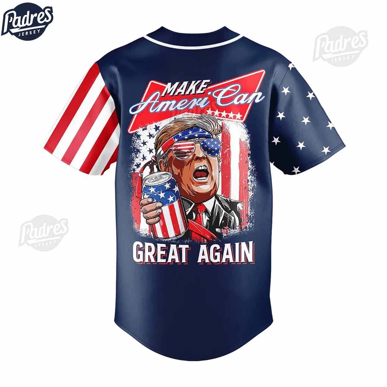 Donald Trump Make American Great Again Baseball Jersey Fan Gear - Padres Jersey Oasis: Elevate Your Baseball Style Game