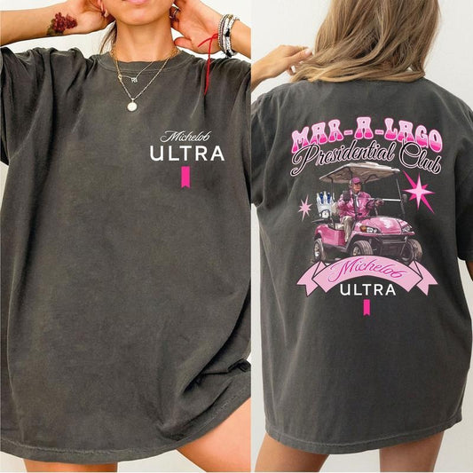 Donaldd Trum Club Michelob Ultra Beeer Pink Shirt - Michelob Ultra Beer Shirt