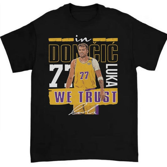Doncic 77 Vintage T-Shirt, Basketball Fan Apparel, Crewneck, Sports Lover Gift, Retro Graphic Shirt