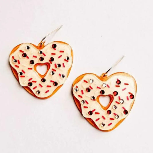 Donut Heart Earrings T-Shirts, Hoodie, Sweatshirt | InkThreadWorks.com