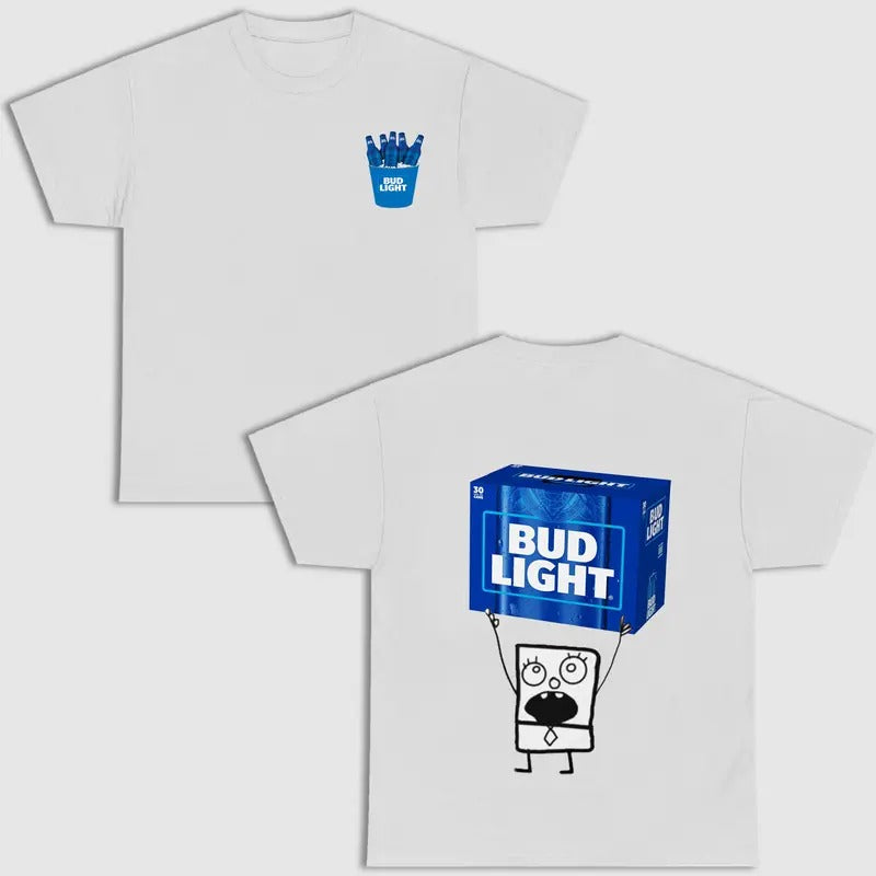 Doodlebob Bud Light T-Shirt, Limited Design, S to 4XL Hoodie, Sweatshirt | InkThreadWorks.com