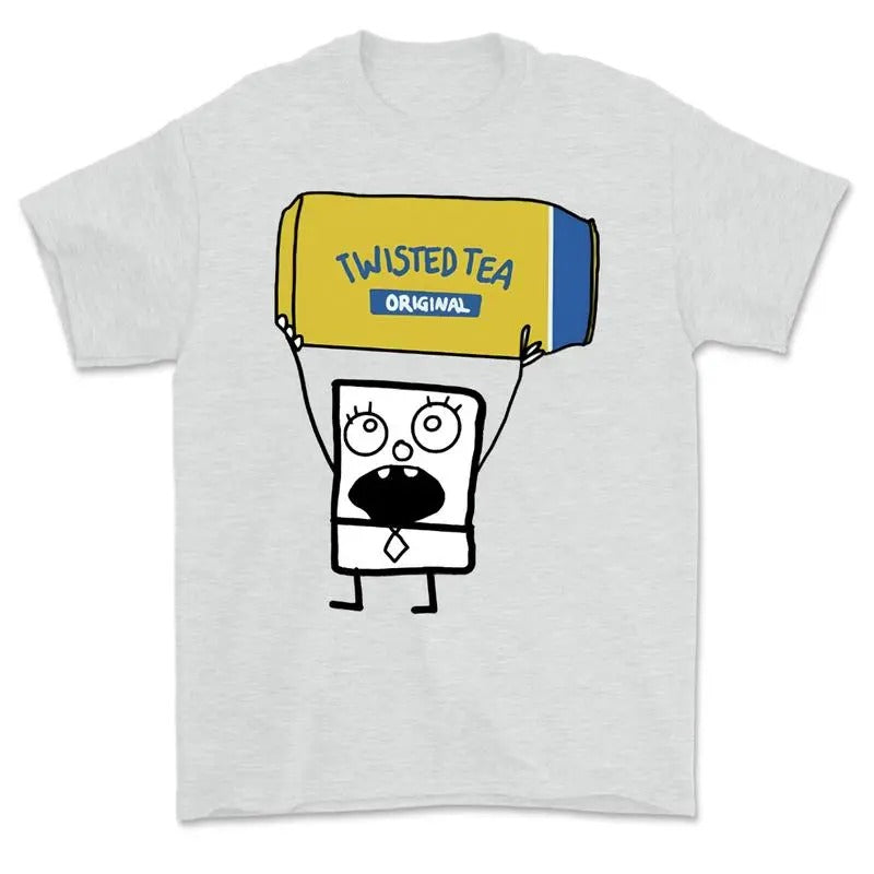 Doodlebob twisted tea Essential T-Shirt, S to 4XL Hoodie, Sweatshirt | InkThreadWorks.com