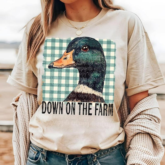 Down on the Farm Duck DTF Transfers - THIS IS NOT A SHIRT style 02 Hoodie, Sweatshirt | InkThreadWorks.com