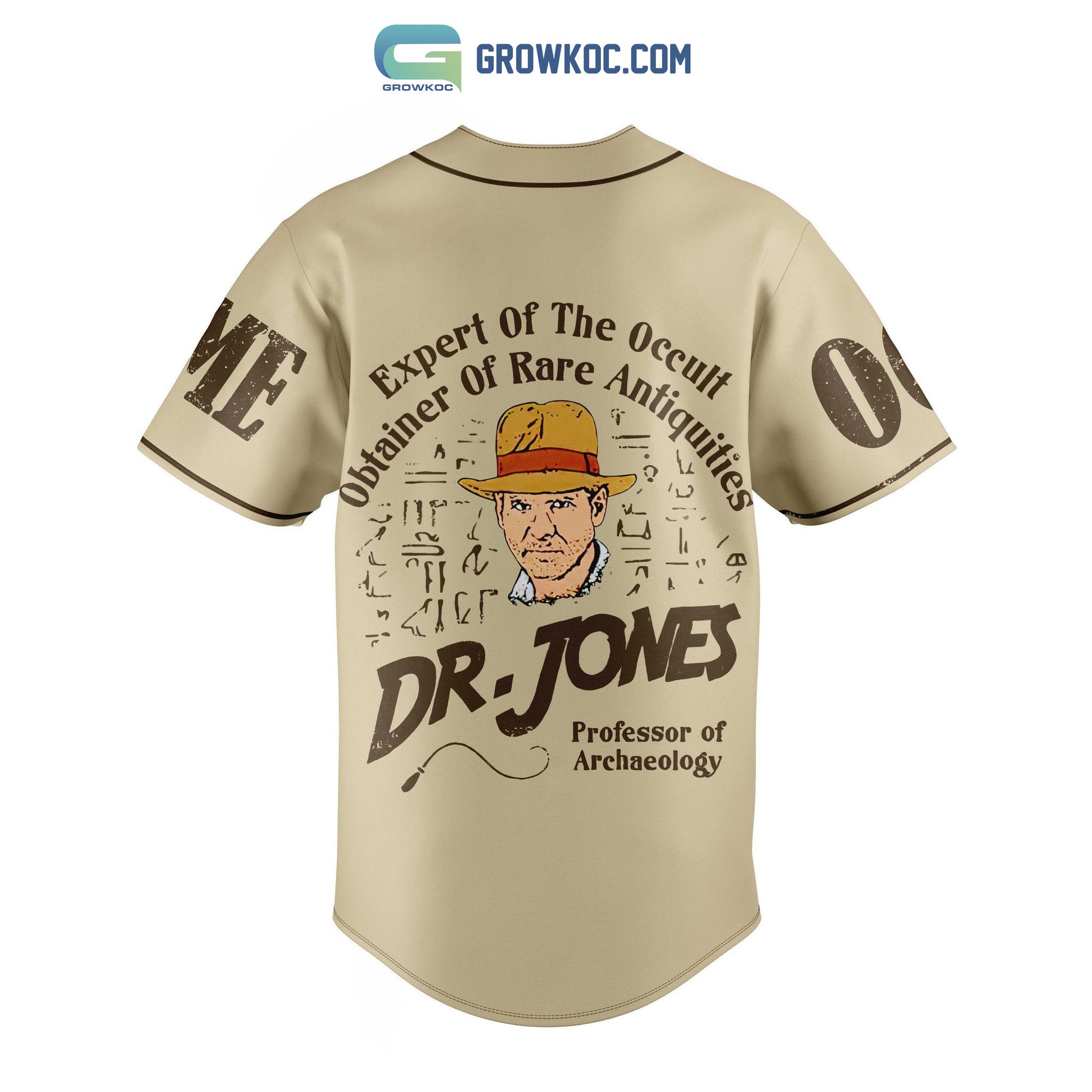 Dr Jones Professor Of Archaeology Personalized Baseball Jersey