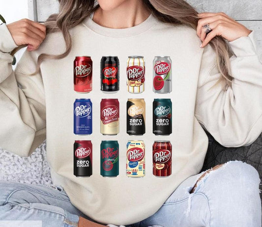 Dr Pepper Drink Sweatshirt, Dr Pepper Sweater T-Shirts, Hoodie | InkThreadWorks.com