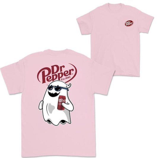 Dr Pepper Ghost Halloween 2 Sided T-Shirt for Men and Women - Trendy Halloween Shirt