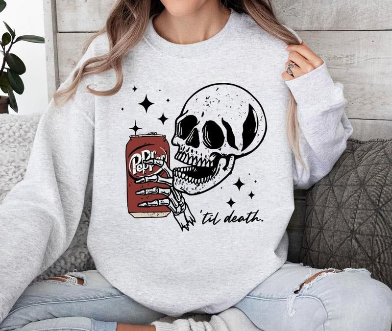 Dr Pepper Til Death Sweatshirt, Dr Pepper Shirt Hoodie | InkThreadWorks.com