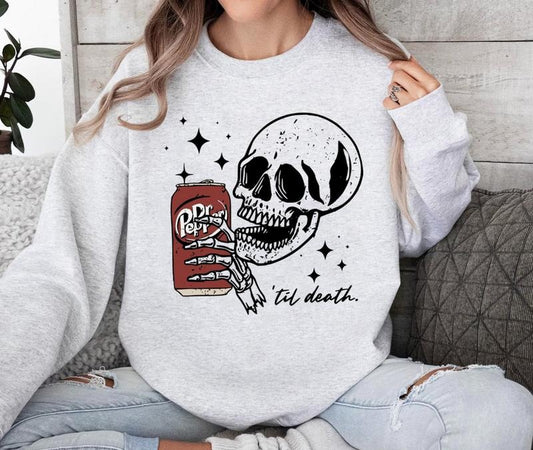 Dr Pepper Til Death Sweatshirt, Dr Pepper Shirt Hoodie | InkThreadWorks.com