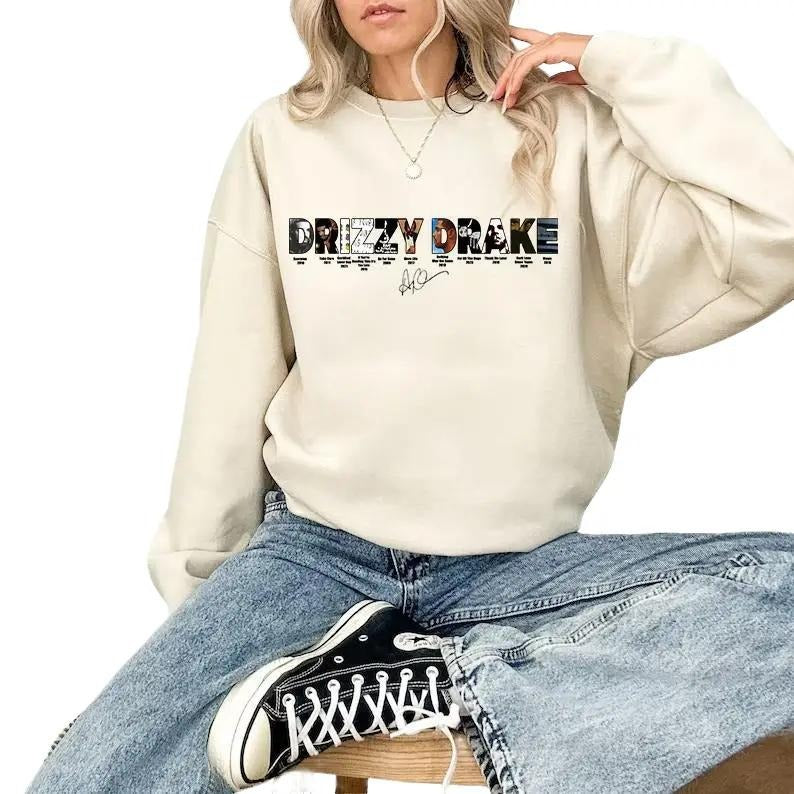 Draake Album Collection Shirt, Draake Vintage Sweatshirt, Draake Inspired Album Cover Shirt for women