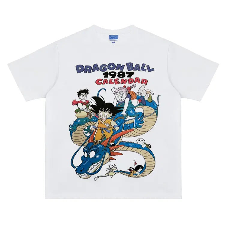 Dragon Ball "1987" Heavyweight Vintage Tee 100% Cotton OVERSIZED Anime T-shirt Menswear Top