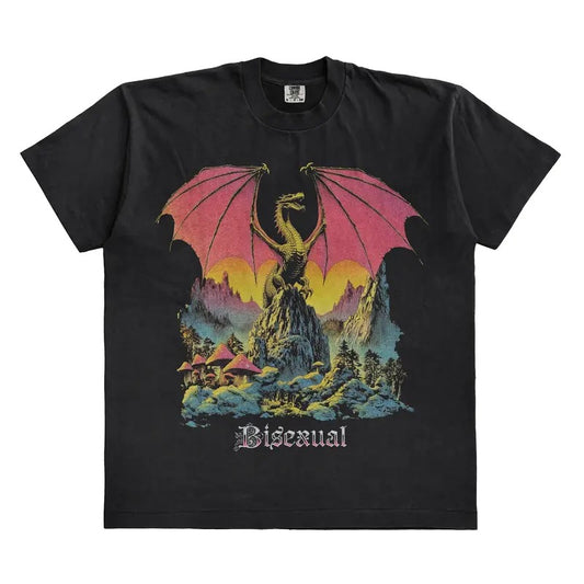 Dragon Bisexual Fantasy 60s T-Shirt Sweatshirt Hoodie | InkThreadWorks.com