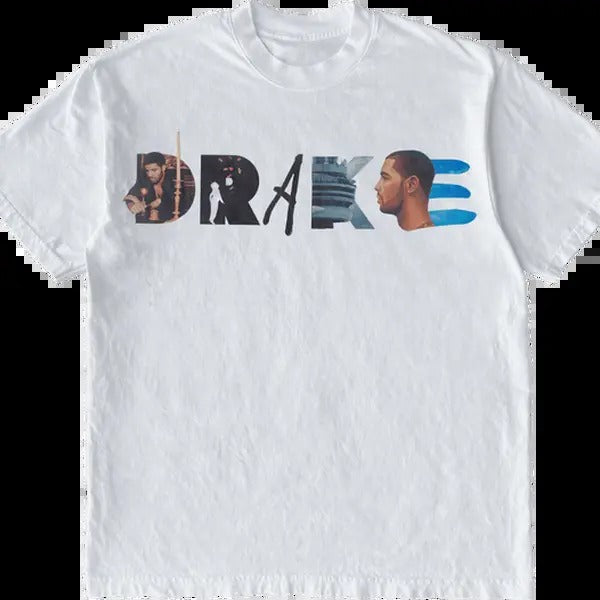 Drakee Text Album T-Shirt Graphic Vintage Tee 100% Cotton For Men For Women Menswear Soft
