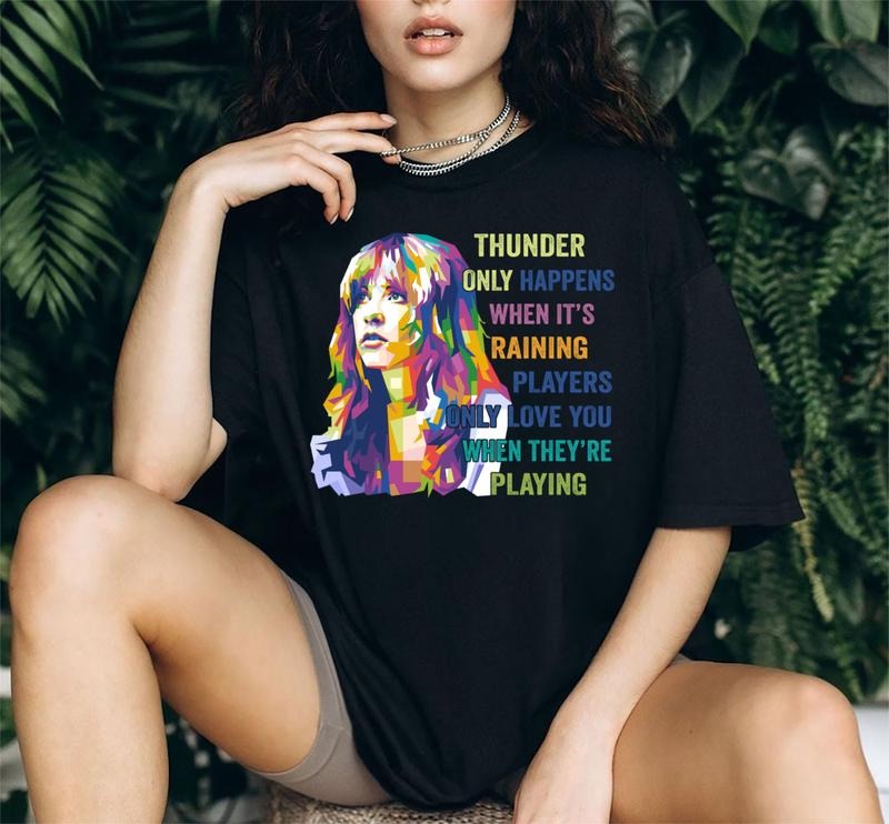 Dreams Song's Lyrics Shirt, Stevie Nicks Shirt Hoodie, Sweatshirt | InkThreadWorks.com