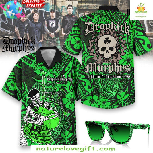 Dropkick Murphys 2026 St Patricks Day Tour Hawaiian Shirt