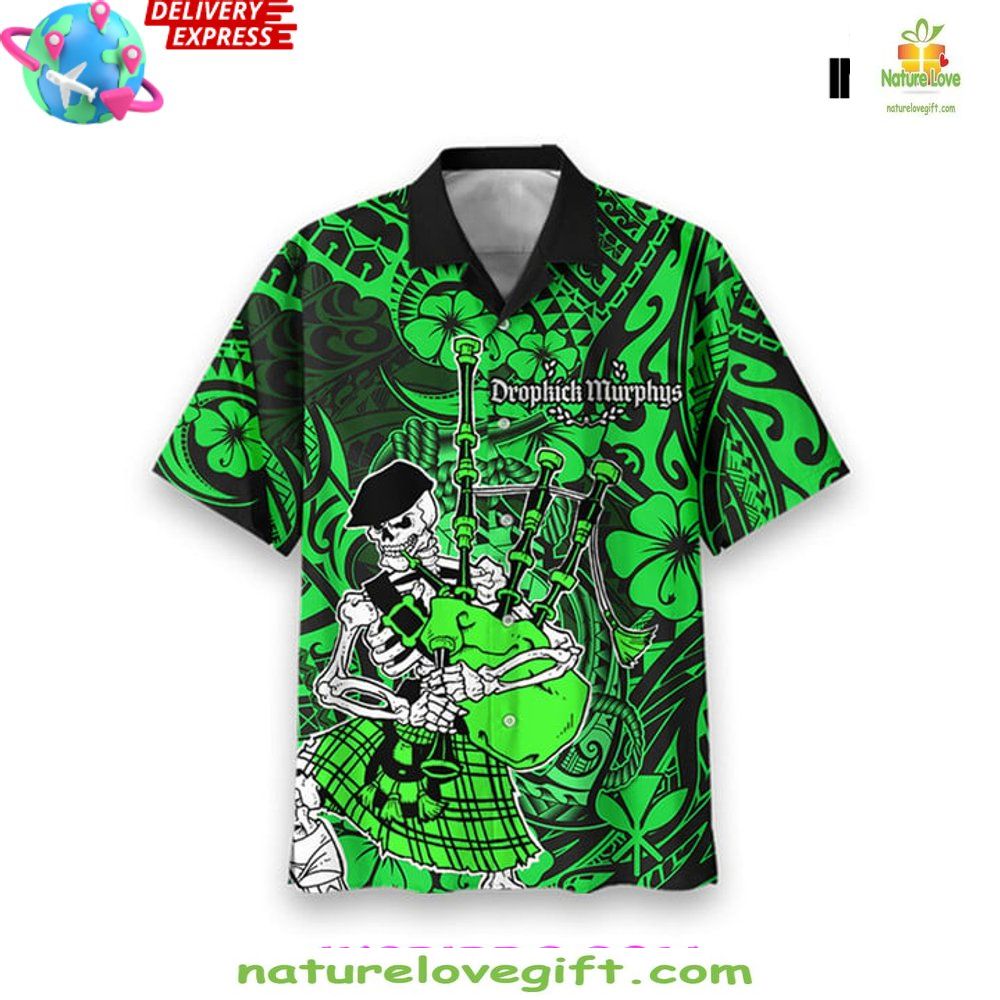Dropkick Murphys 2026 St Patricks Day Tour Hawaiian Shirt