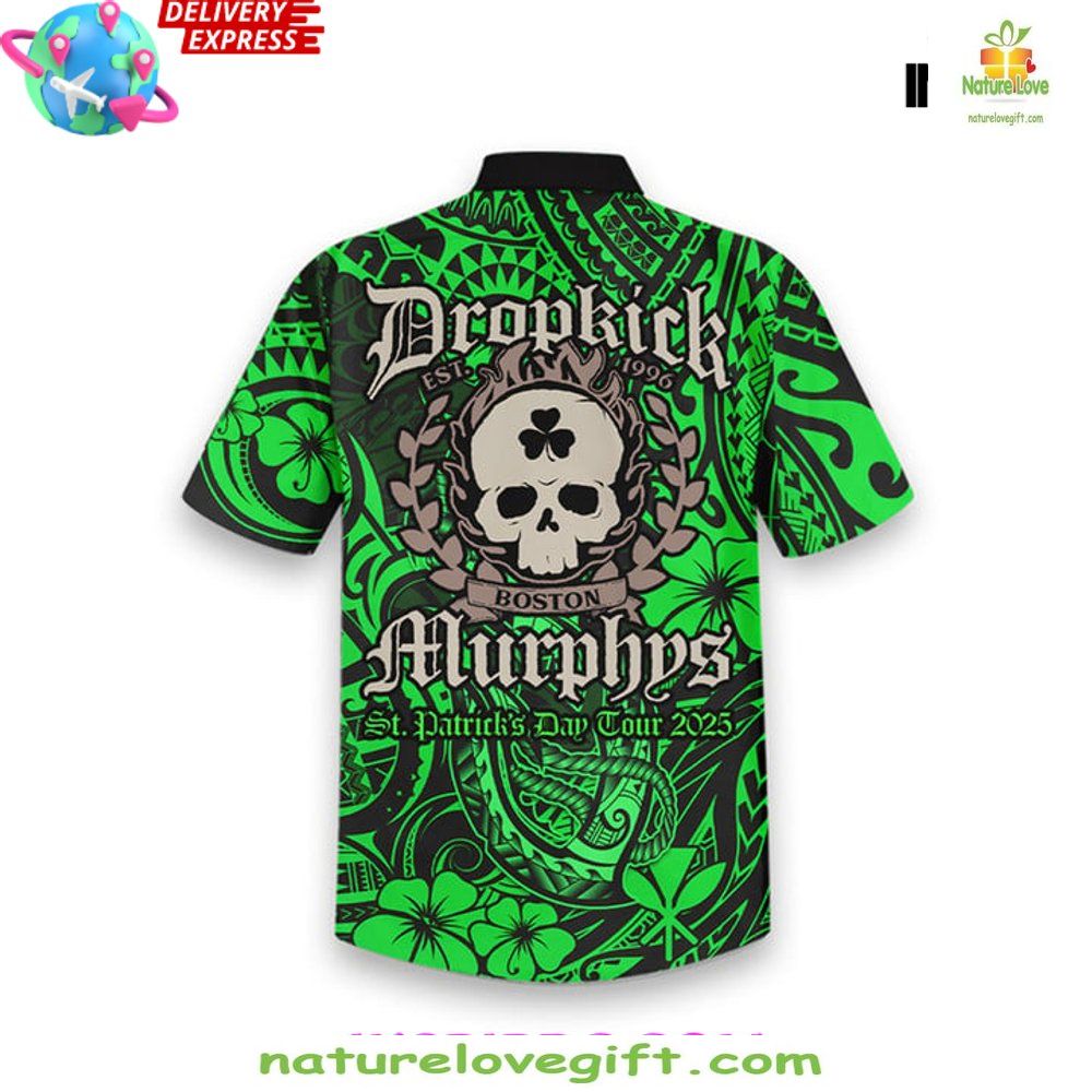 Dropkick Murphys 2026 St Patricks Day Tour Hawaiian Shirt
