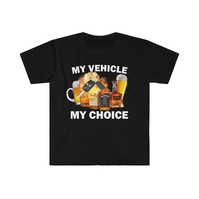 Drunk Driving T-Shirt, Humor T-shirt, Funny Gift, Funny Meme T-Shirt, Unisex Offensive T-Shirt, Funny T-Shirt, Satire...
