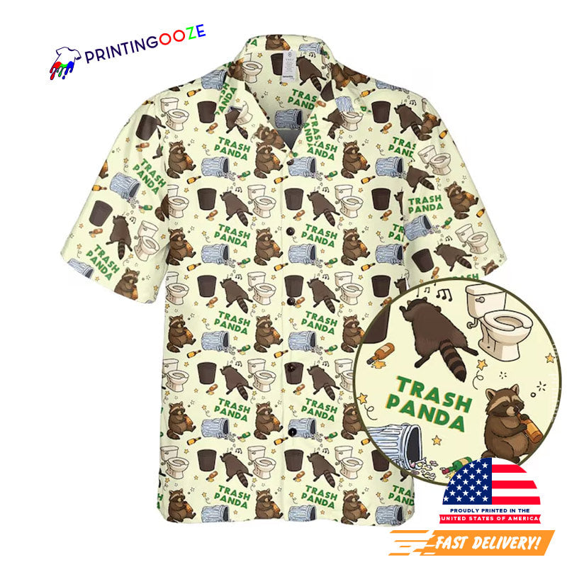 Drunk Raccoon Meme Hawaiian Shirt