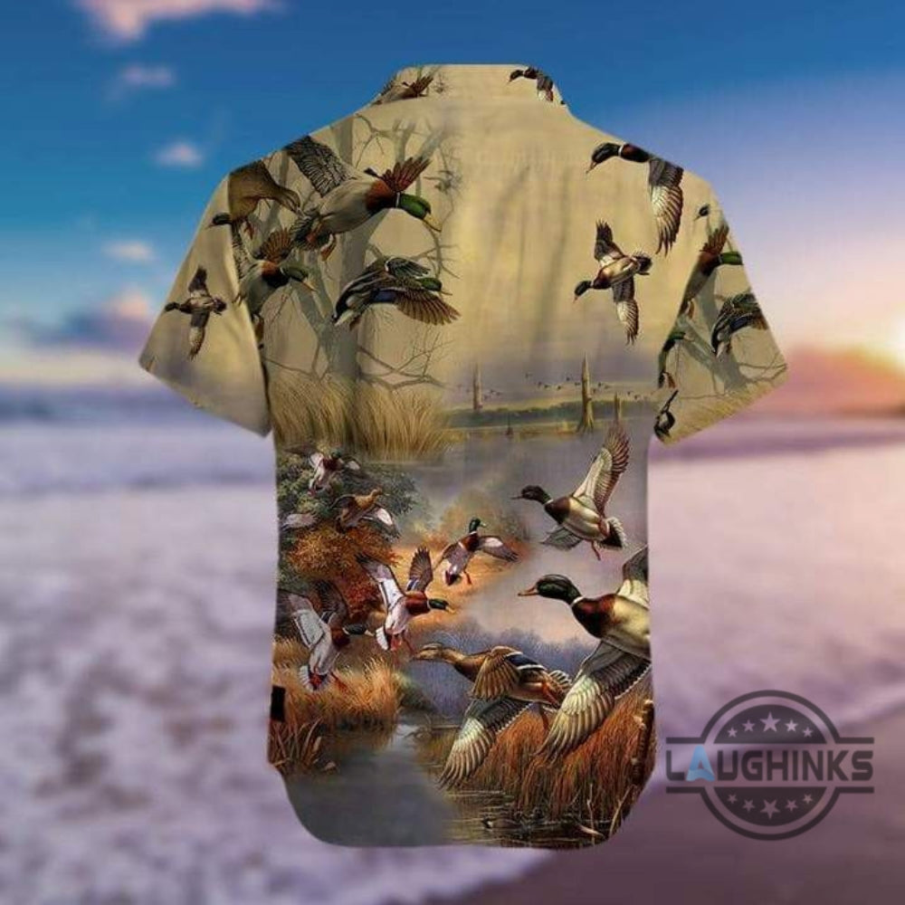 Duck Hunting Tropical Hawaiian Shirt 131 Aloha Hawaii Shirts Aloha Summer Beach Button Up Shirts And Shorts NEW