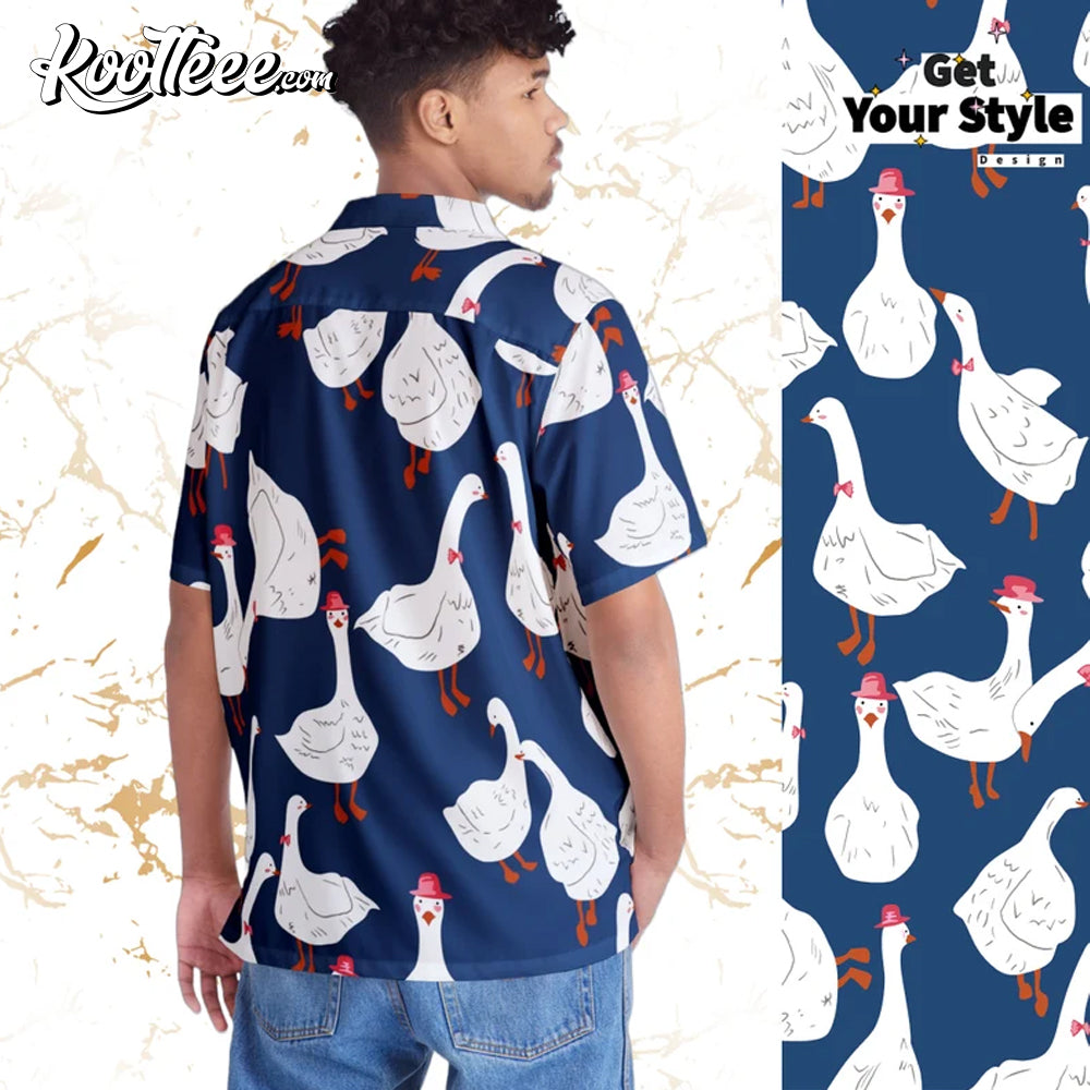 Duck Icon Hawaiian Shirt