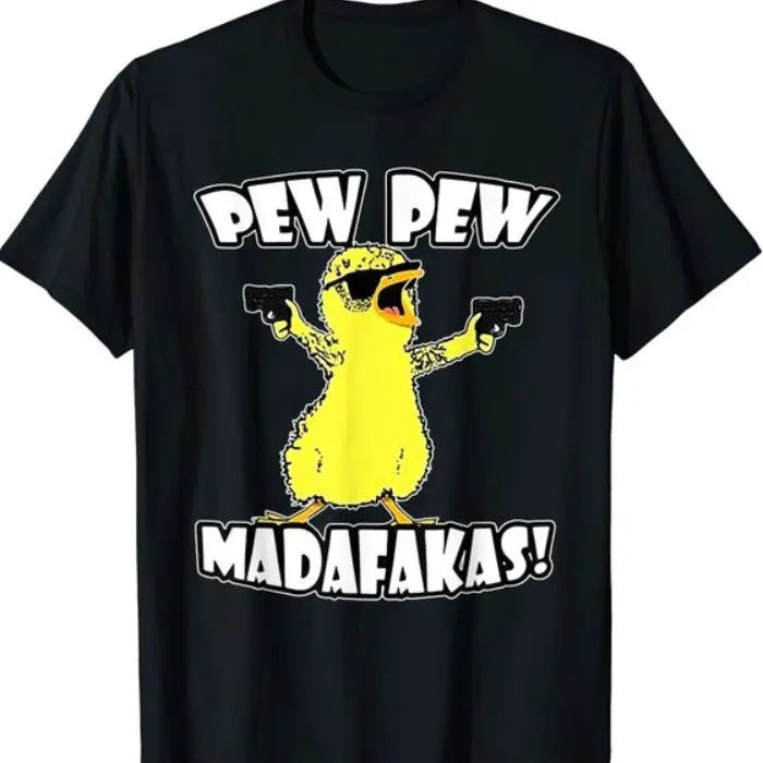 Duck Pewww Pewww Madafakas Funny Meme Vintage T-shirt Hoodie, Sweatshirt | InkThreadWorks.com